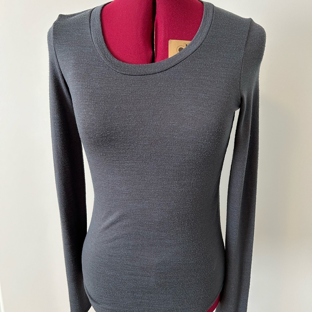 Wilfred Free Charcoal Long Sleeve Top